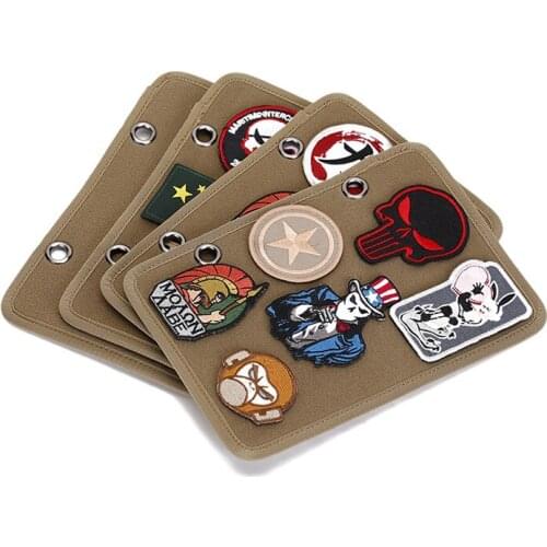 Metal Armband Sticky Hanging Board Multifunctional Cloth Storage Board Tactical Velcro Finishing Board Can Binding Into A Book