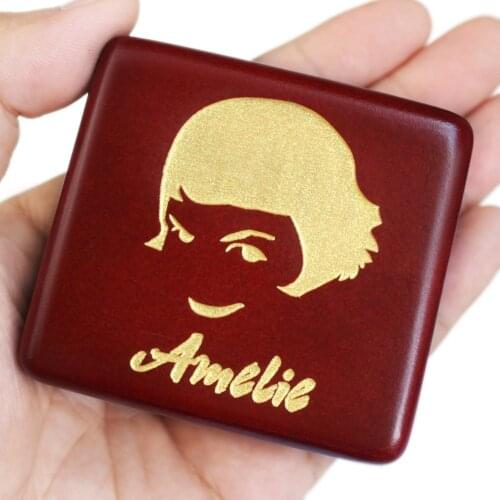 Sinzyo Handmade Wooden La Valse D'Amelie Music Boxes birthday Gift For Christmas Birthday Valentines day Children Boys Girls