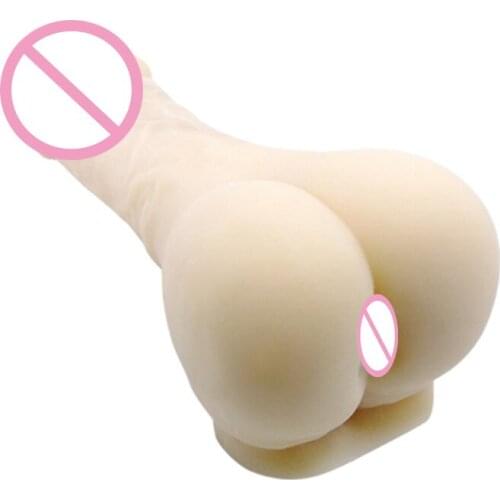 Soft Realistic Dildo + Anal Sex Male Masturbator Hollow Penis Sleeve for Men Masturbate Penis for Women Adult Sex Toy for Couple
