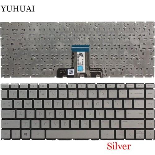 New US Laptop keyboard For HP Pavilion 14-CE1005TX CE1004TX 14-CE0015TU 14-CE0027TX no Frame Gold/silver Keyboard