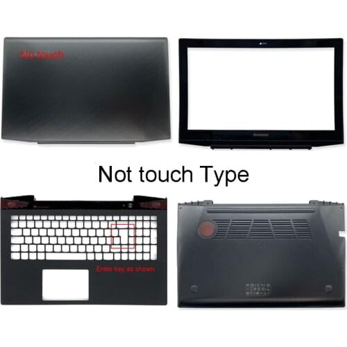 New Laptop Back Cover/Front Bezel/Palmrest/Bottom Case For Lenovo Y50 Y50-70 Non Touch AM14R000400 A B C D Cover Black