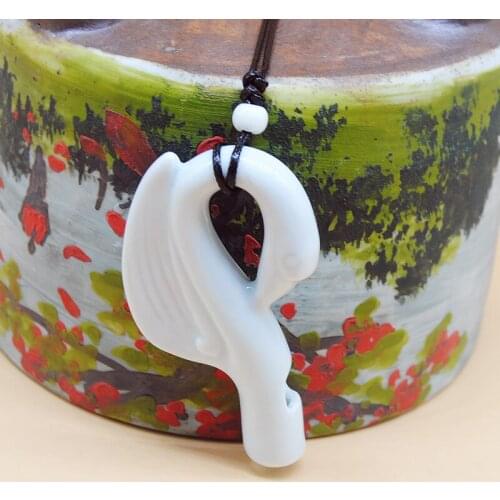 Animal Necklace For Women Ceramic Swans Dragon Whistle Beads Strand Long Necklaces Sweater Chain Handmade Jewelry Charms Choker
