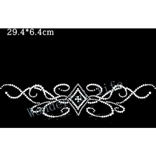 Wonderful life Flatback Hotfix Rhinestones Motif Heat Transfer Iron On Patch Garment Accessories DIY
