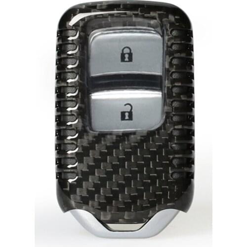 QHCP Carbon Fiber Car Remote Flip Key Shell Refitting Key Case For Honda CRV Civic Spirior Vezel Accord Jade Odyssey 15 New City