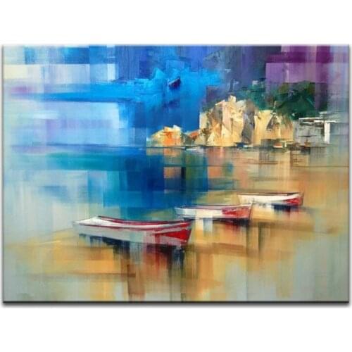 Hand painted oil painting Home Decoration painting canvas painting knife painting landscape pictures DM16112611