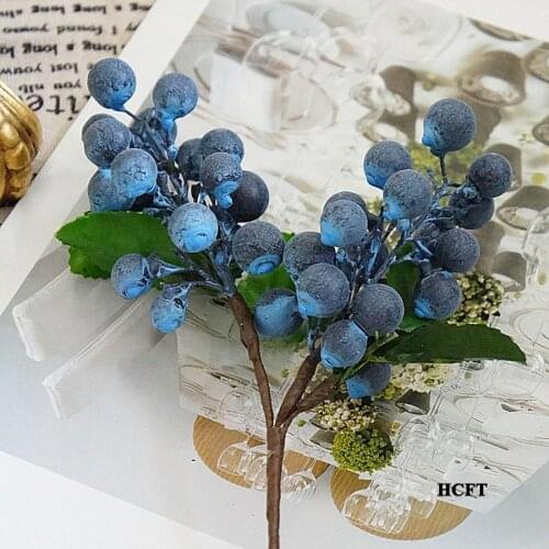 Party festive props hotel bar cafe restaurant home store shop decoration Simulation fake blueberry artificial fruit branches
