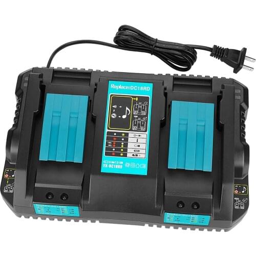 Li-ion Double Battery Charger 4a Charging For Makita 14.4v 18v Bl1820 Bl1830 Bl1840 Bl1850 Bl1845 Bl1860 Electric Power Charger