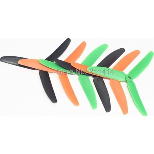 10 Pair(20pcs) ABS 5x3" CW/CCW 5030 Propeller 3 Blade Props Three Blade Quadcopter Propellers Wholesale Promotion Free Shipping