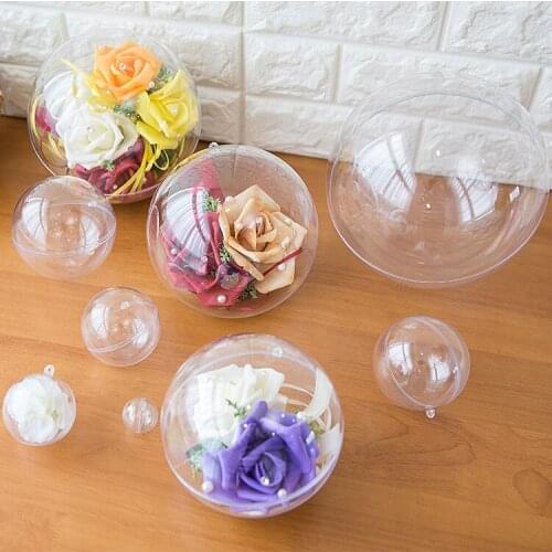 20PCS Acrylic Ball 2/2.5cm Wedding Gift Bags Wedding Favors and Gifts Box Christmas Ball Ornaments Event Party Supplies