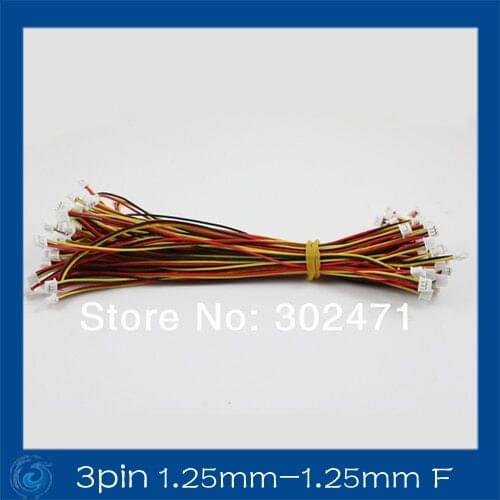 3-Pin plug with Wires Cables 150MM.3pin 1.25mm-1.25mm f