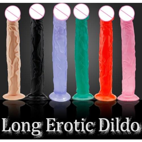 34CM Long Dildo Penis Dick Sexshop Adult Sextoy For Couples Gode Anal Plug Vagina Consolador Strapon Jouet Sexuel Erotic Lesbian
