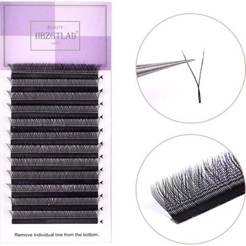 5boxes Natural Eyelash Y Shape Lashes Hand-Woven Faux Mink YY Eyelashes Super Soft False Eyelash Grafting Russian Volume Lashes