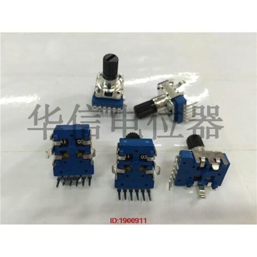 5pcs/lot R231T Edifier E3100 A103 142 Vertical double potentiometer A10K handle 13MM flower 6 feet