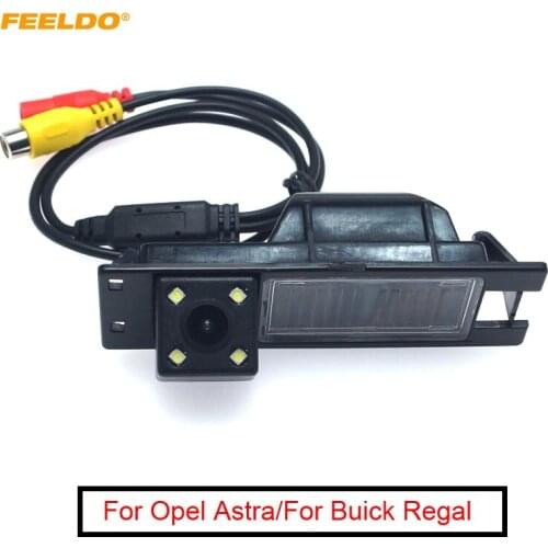 FEELDO Car CCD Rear View Camera with LED For Opel Astra H J FIAT Grande Buick Regal Backup Parking Camera #AM1035