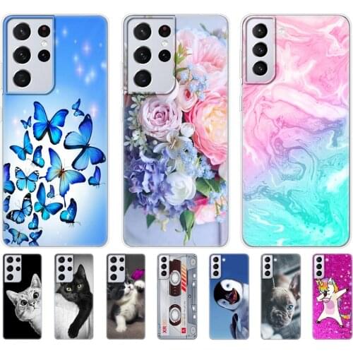 For Samsung Galaxy S21 | S21+ | S21 Ultra 5G Case For Samsung S21 plus Phone Cover GalaxyS21 S 21 Silicon TPU Bumper Back Funda