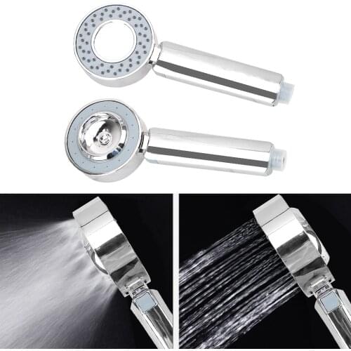 High Pressure Double-sided Shower Head Handheld Booster Bath Shower Head Water Saving Bathroom Accessories Home Improvement