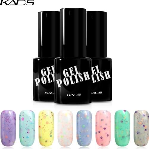 KADS Cheese Nail Gel Polish Sequins UV Gel Polish Long Lasting Soak Off Gel Lacquer UV Top Coat For Nail Art Glue Vernis