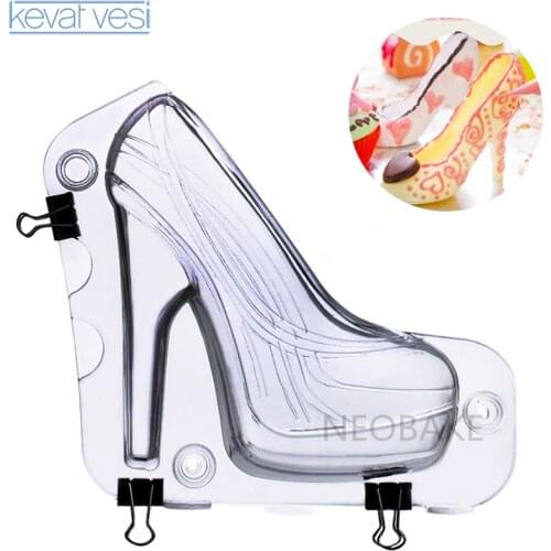 Creative Chocolate Mold High-Heel Shoe Fondant Candy Cake Decoration Molds 3D Sugar Paste Moulds Baking Suger Craft Tools