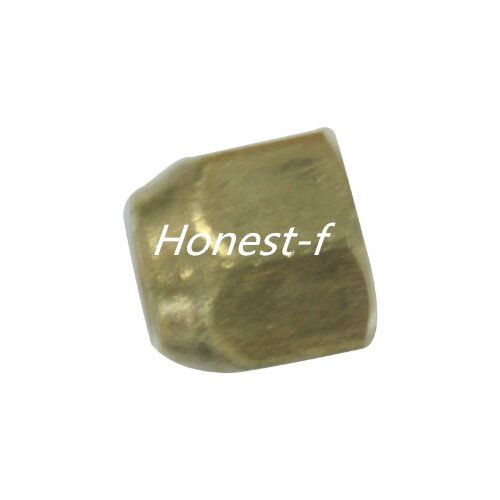 Brass 1/4" OD Flare Short Forged Nut ,Brass Flare Tube Fitting