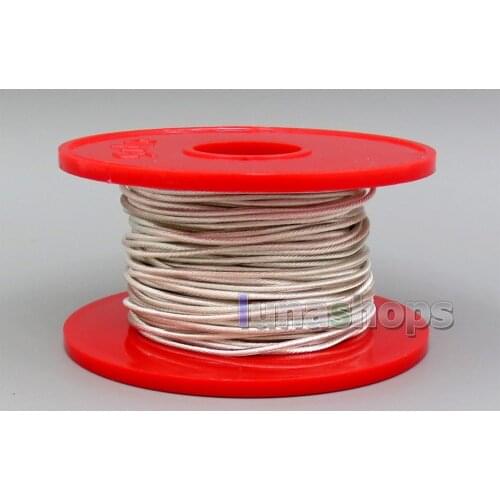 LN006295 100m Silver Plated 7N OCC 63 Cores (9*0.01mm)*7 PVC Insulating Layer Diameter:1.15mm Bulk Earphone Cable