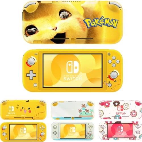 Pokemon Pikachu Nintendo Switch Lite Full Cover Protection Sticker Nintendo Switch Lite Controller Cover Decal Skin Sticker