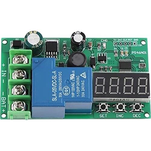 Battery Charger Board,12V 24V 48V Lead-Acid Lithium Battery Overcharge Protection Board Charging Control Module