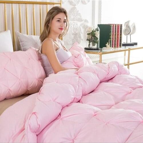 Renteng-100% hotel duvet, white goose down/duck down cotton plus-thick duvet, twin king bed, 100% winter bed cover blanket