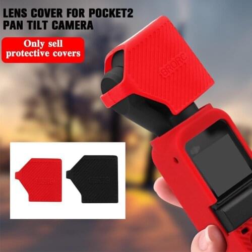 Handle Silicone Case For DJI Pocket 2 Protective Cover Lens Cap Cover Housing Skin Soft Shell Gimbal Camera Accessory