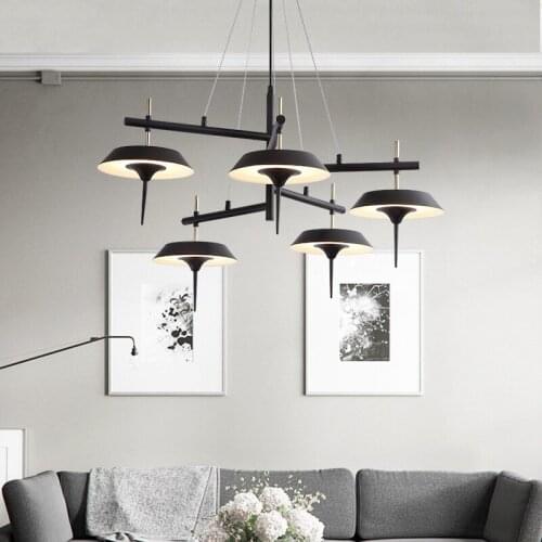 Nordic living room lamp light luxury round dining room chandelier modern simple household bedroom lamp lighting