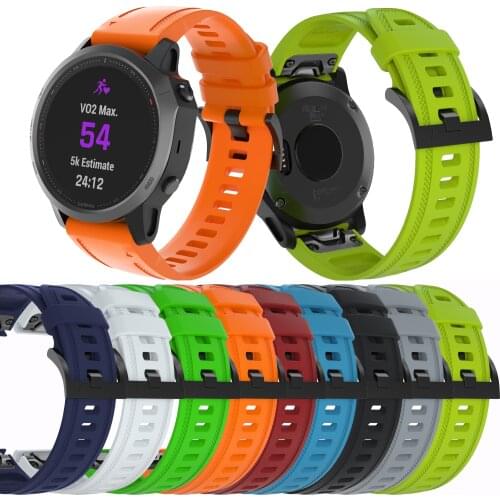 20mm silicone replacement strap For Garmin Fenix 6S fashion classic Quick release bracelet For Garmin Fenix 6S classic watchband