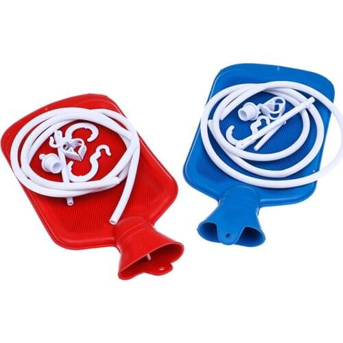 Enema Bag Sets for Enema Cleansing with Silicone Hose Anal Vagina Cleaner Washing Enema Kit Flusher Constipation Health Care