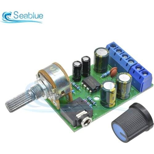 TDA2822 TDA2822M Amplifier Board DC 1.8-12V 2.0 Channel Stereo Mini AUX Audio Amplifier Module AMP With 50K Ohm Potentiometer