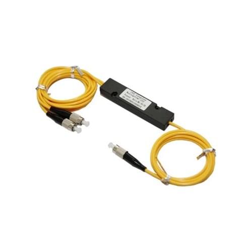 High Stability5 PCS FC UPC 1X2 PLC Singlemode Fiber Optical splitter FTTH PLC,ABS type FC FBT PLC optical fiber splitter