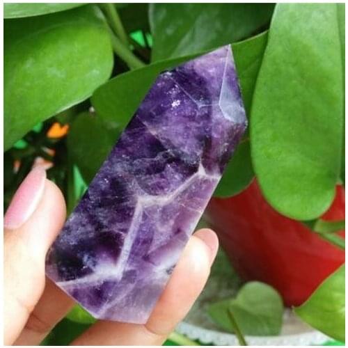 High quality 100% natural dream amethyst quartz crystal wand healing as gift