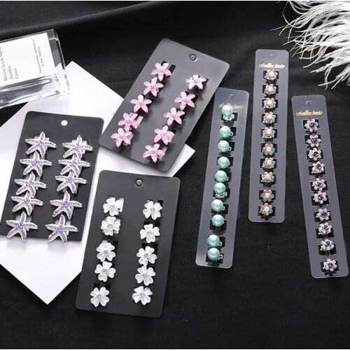 Flower Star Buckle Hair Pins Hairpins for Women Girls Small DIY Hair Styles Holder Button Hair Clips Claws Baby Hair Accessories