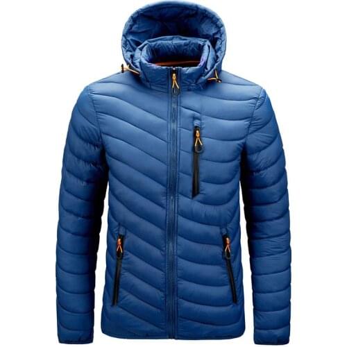 Winter Warm Waterproof Jacket Men 2021 New Autumn Thick Hooded Parkas Mens Fashion Casual Slim Jacket Coat Mens Korean Clothes