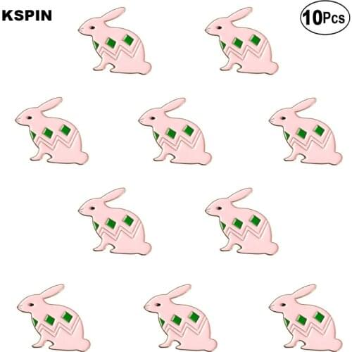 Rabbit Lapel Pin Flag badge Brooch Pins Badges 10Pcs a Lot