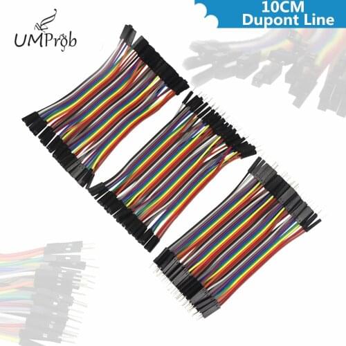 10CM Dupont Line Male to Male + Male to Female and Female to Female Jumper Wire Dupont Cable for arduino Diy Kit