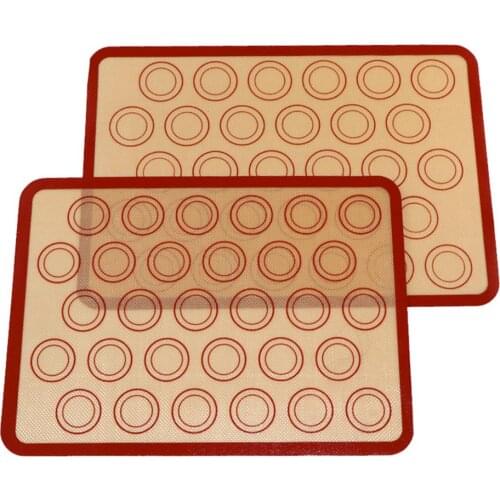 2pcs/pack Silicone Baking Mat Non-stick Baking Sheet Perfect Baking Pad Cookie Kit
