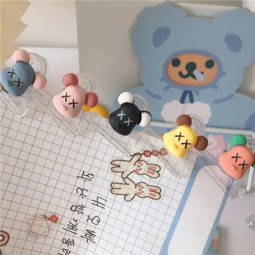 3 PCS/Set 31mm cartoon memo Clip Ticket Paper Stationery Clip For Tags Bags Office Documents Binder Clip