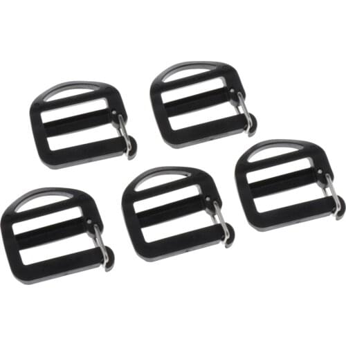 5x Ladder Lock Slider Backpack Straps Fastener for Clothing Belts 2cm