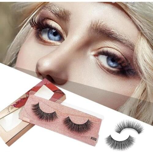 60Pairs/lot 3D Exaggerate Stereo Soft False Eyelash Mink Hair Curl Thickly Crisscross Eyelash Extensions Makeup Tools HA1885