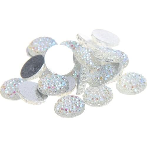 8mm 100pcs Many Colors Round Flatback Non Hotfix Scrapbook Resin Rhinestones Use Glue On DIY Crafts Jewelry Art Accessories