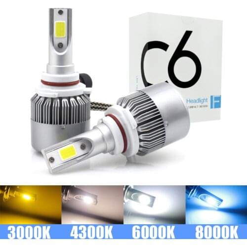 Niscarda C6 H1 H3 Car Led Headlight Bulbs H7 LED Car Lights H11 HB3 9005 HB4 9006 H13 6000K 72W 12V 7600LM Auto Headlamps