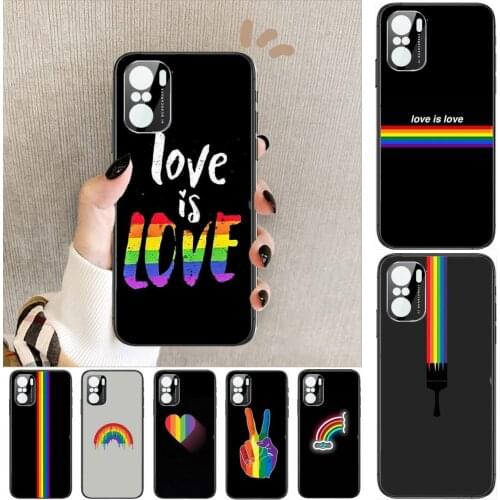Luxury Rainbow in the sky Phone Case For xiaomi redmi POCO F1 F2 F3 X3 Pro M3 9C 10T Lite NFC Anime Black Cover Silicone Back Pr
