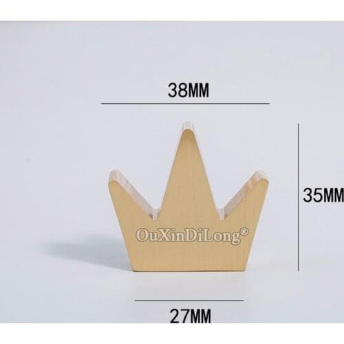 European 2PCS Pure Brass Crown Furniture Handles Drawer Pulls Cupboard Wardrobe Kitchen Wine TV Cabinet Pulls Handles & Knobs