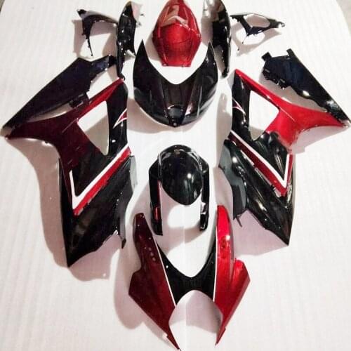 Injection Fairing For SUZUKI GSX-R1000 K7 07 08 Black /Red GSX -R1000 K7 07-08 GSXR1000 2007 2008 fairings kit GSXR 1000 NEW