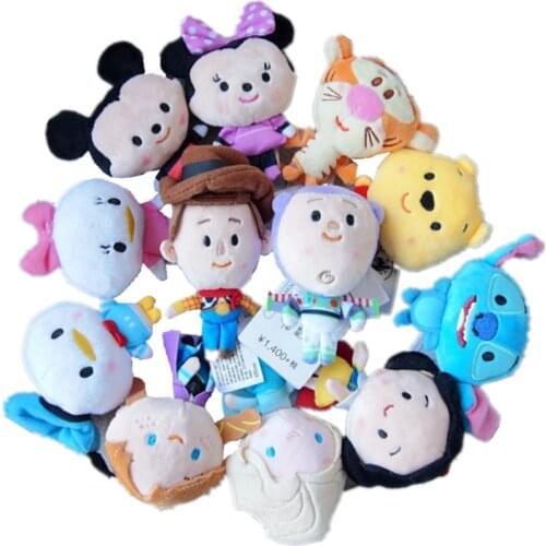 Disney Toy Story Buzz Lightyear Woody Mickey Mouse Minne Elsa Anna Plush Doll Soft Stuffed Plush Toy Pendant Kids Holiday Gift