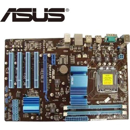Asus P5P43T SI Desktop Motherboard P43 Socket LGA 775 Q8200 Q8300 DDR3 16G ATX UEFI BIOS Original Used Mainboard On Sale