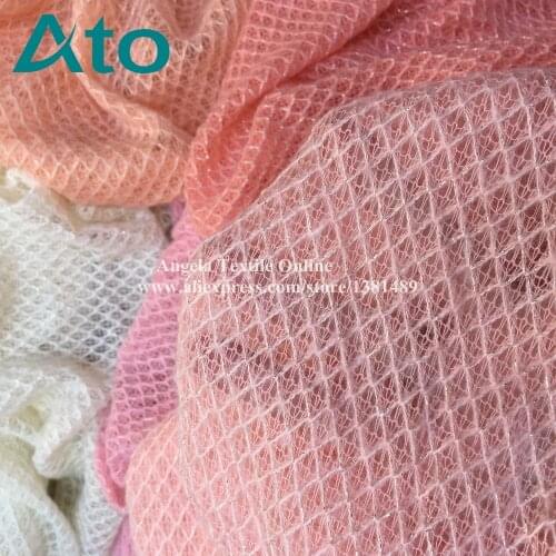 New Soft Jacquard Metallic Fabrics Plaid Stretchy Knitted Bonded Fabrics Newborn photography drops wraps fabrics